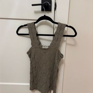 Altar'd State Olive Textured Tank Top